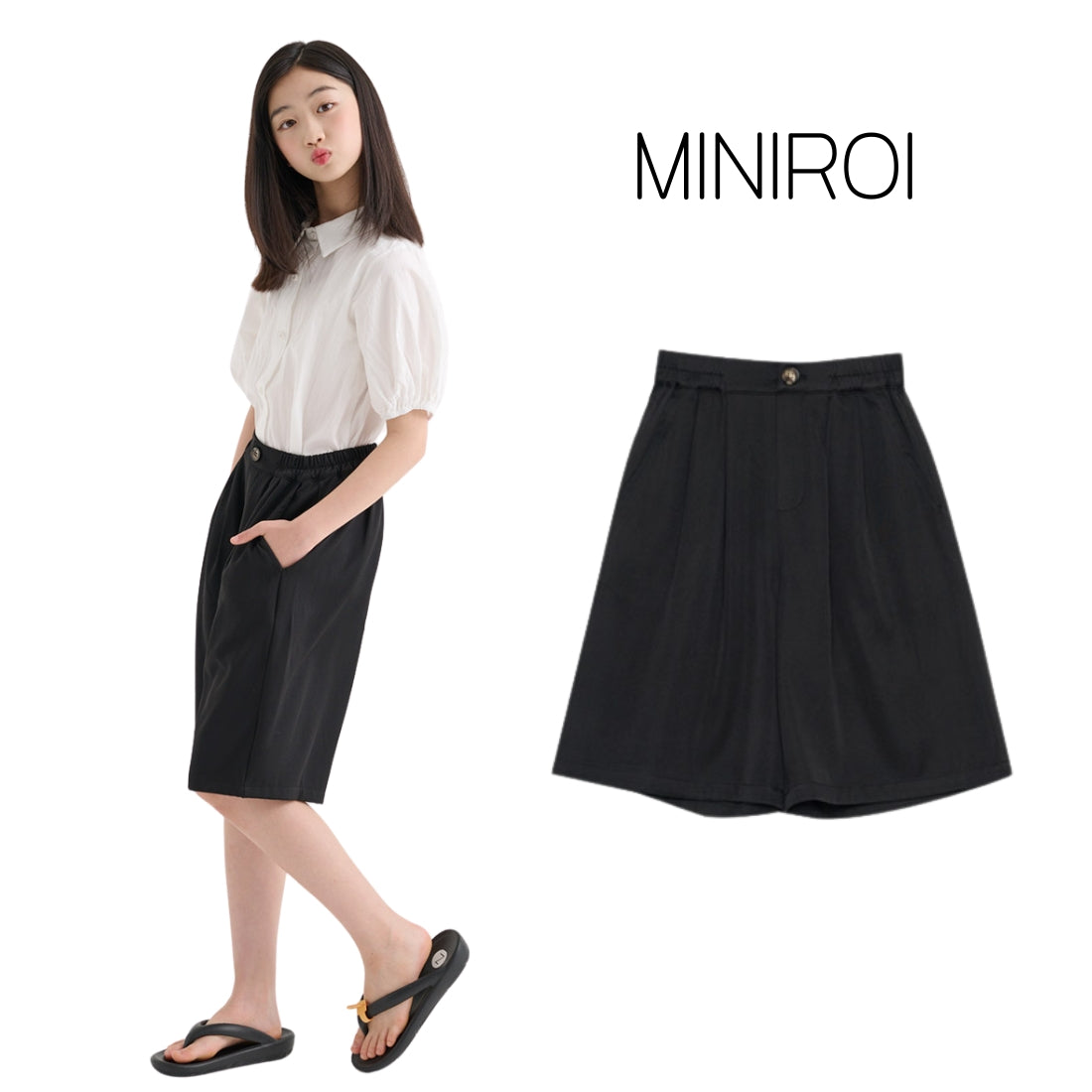 ひざ丈 春夏 ハーフパンツ