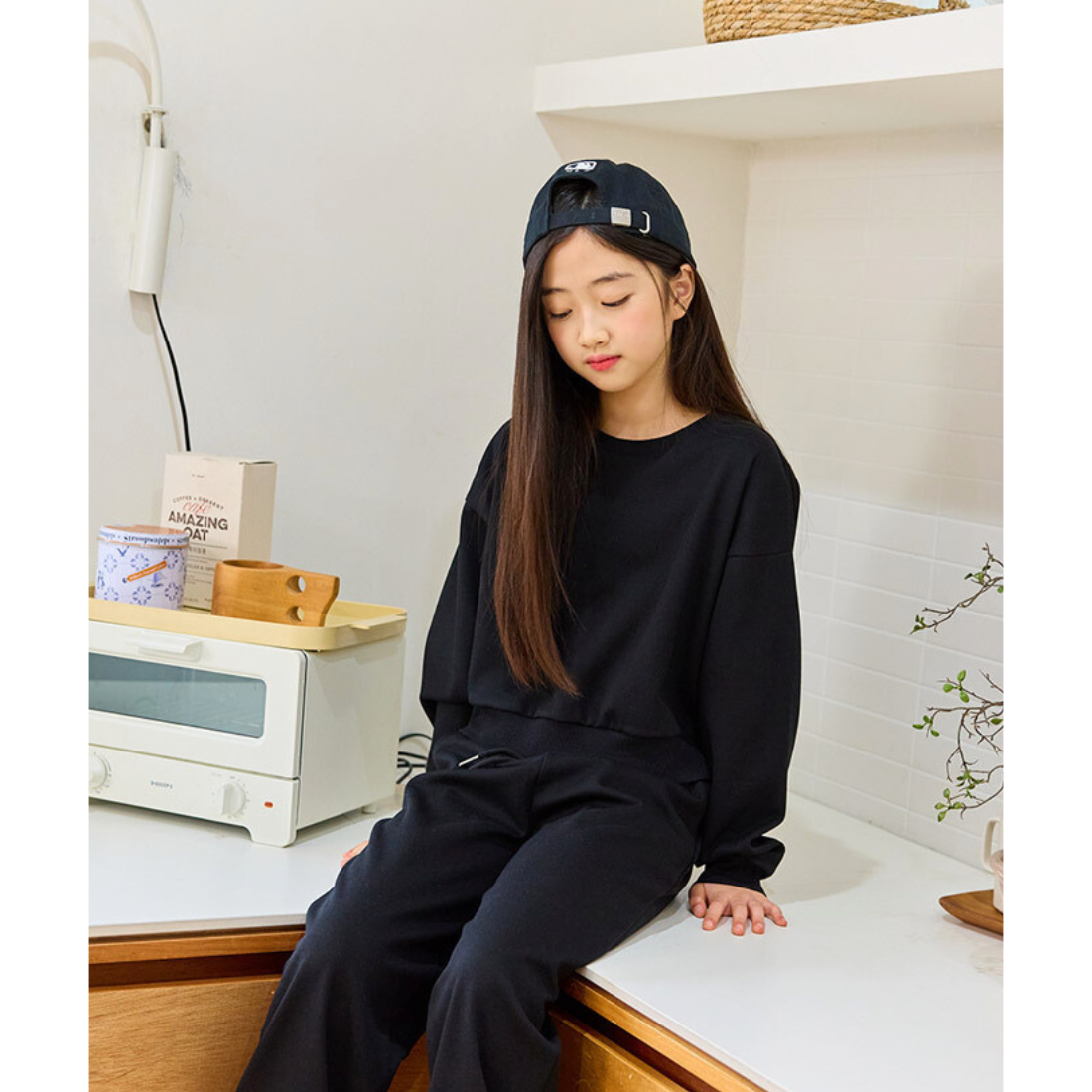 リラックスセットアップ（ドロップショルダー+ロングパンツ ）