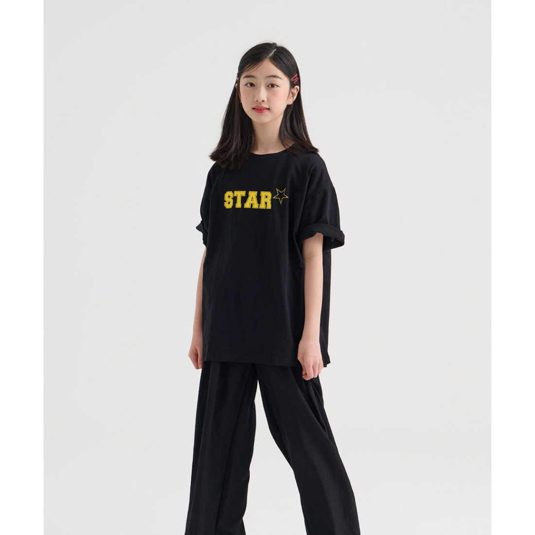 STAR プリント 半袖 Tシャツ