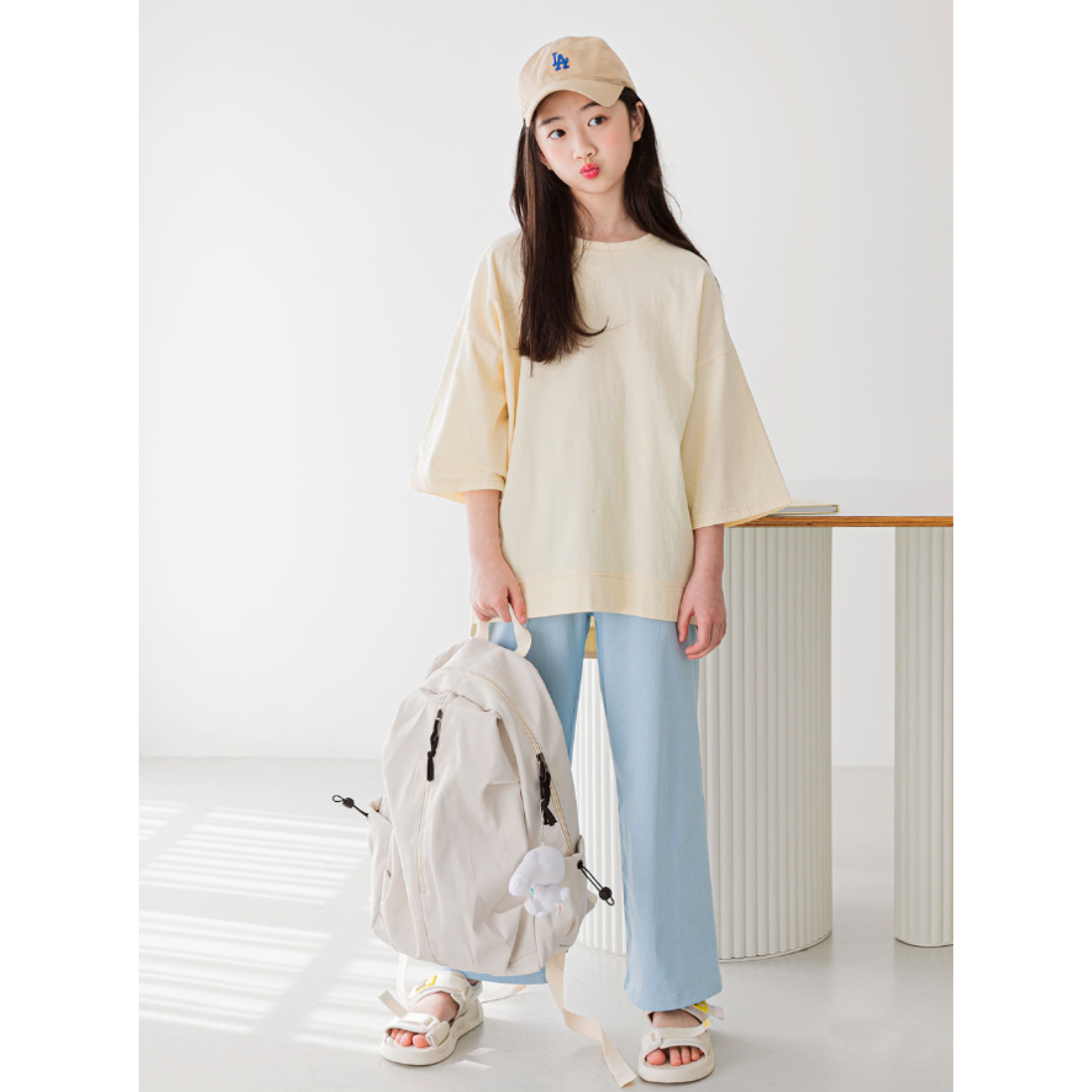 七分丈 綿100 無地 Tシャツ