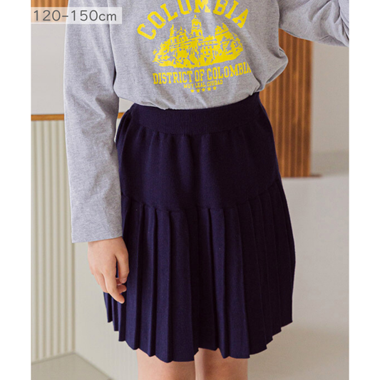 ネイビー ニット スカート