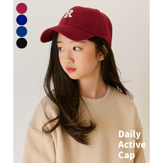 ワンポイント R ロゴ キャップ