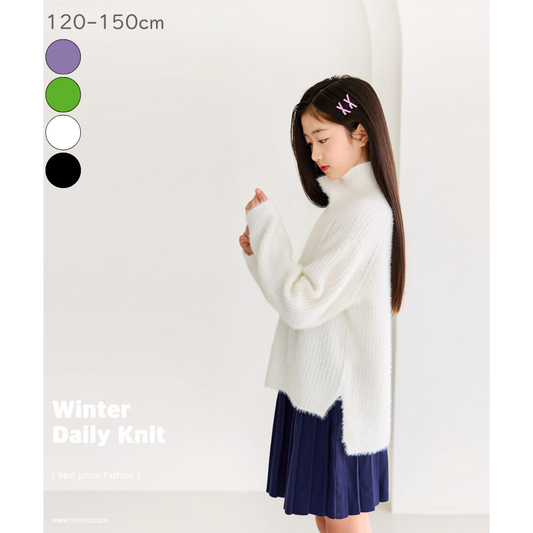 もこもこ タートルネック ニット