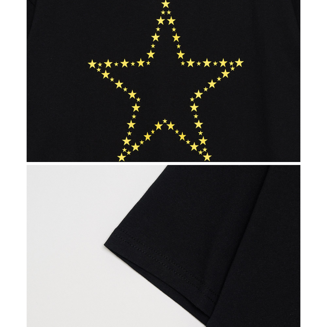STAR プリント 半袖 Tシャツ