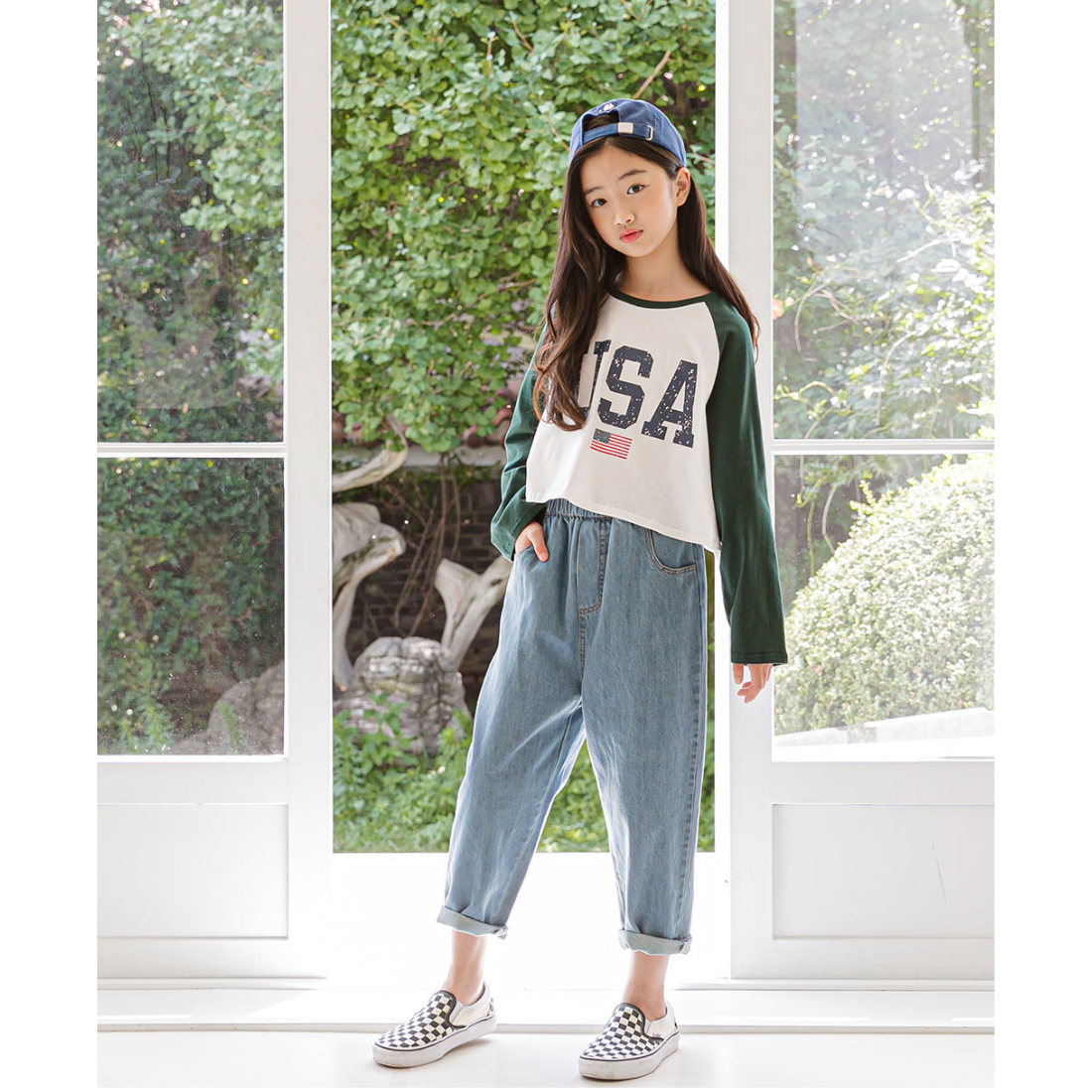 USAプリント 長袖 ロンT