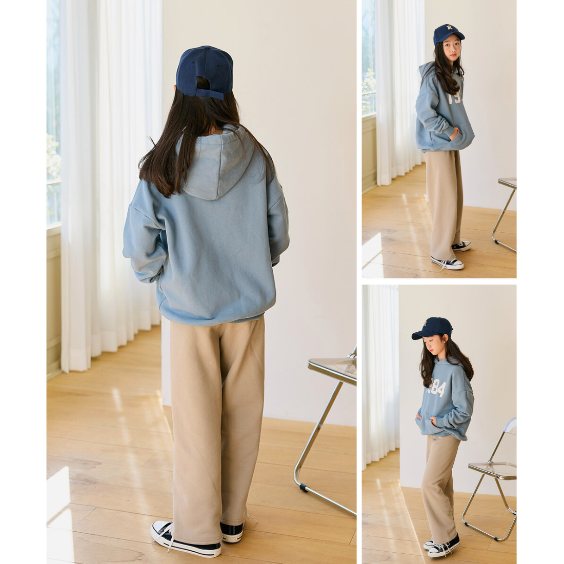 裏起毛 ベーシック プルパーカー