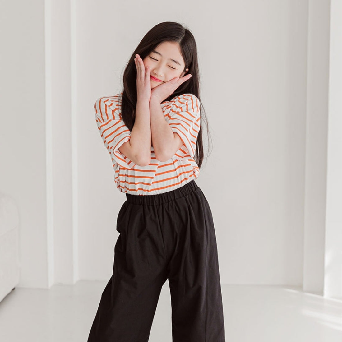 半袖 ボーダー柄 スマイリー Tシャツ