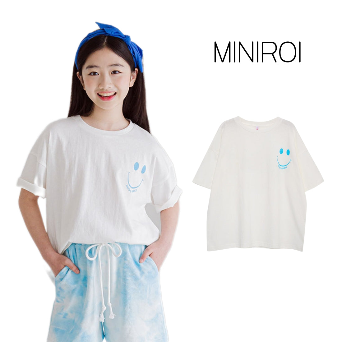 スマイルワンポイント 半袖 Tシャツ