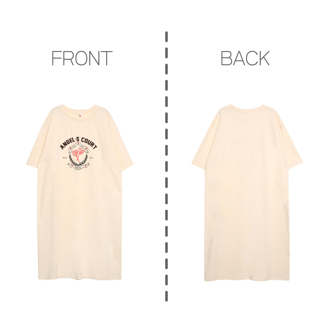 ひざ丈 ワンピース Tシャツ