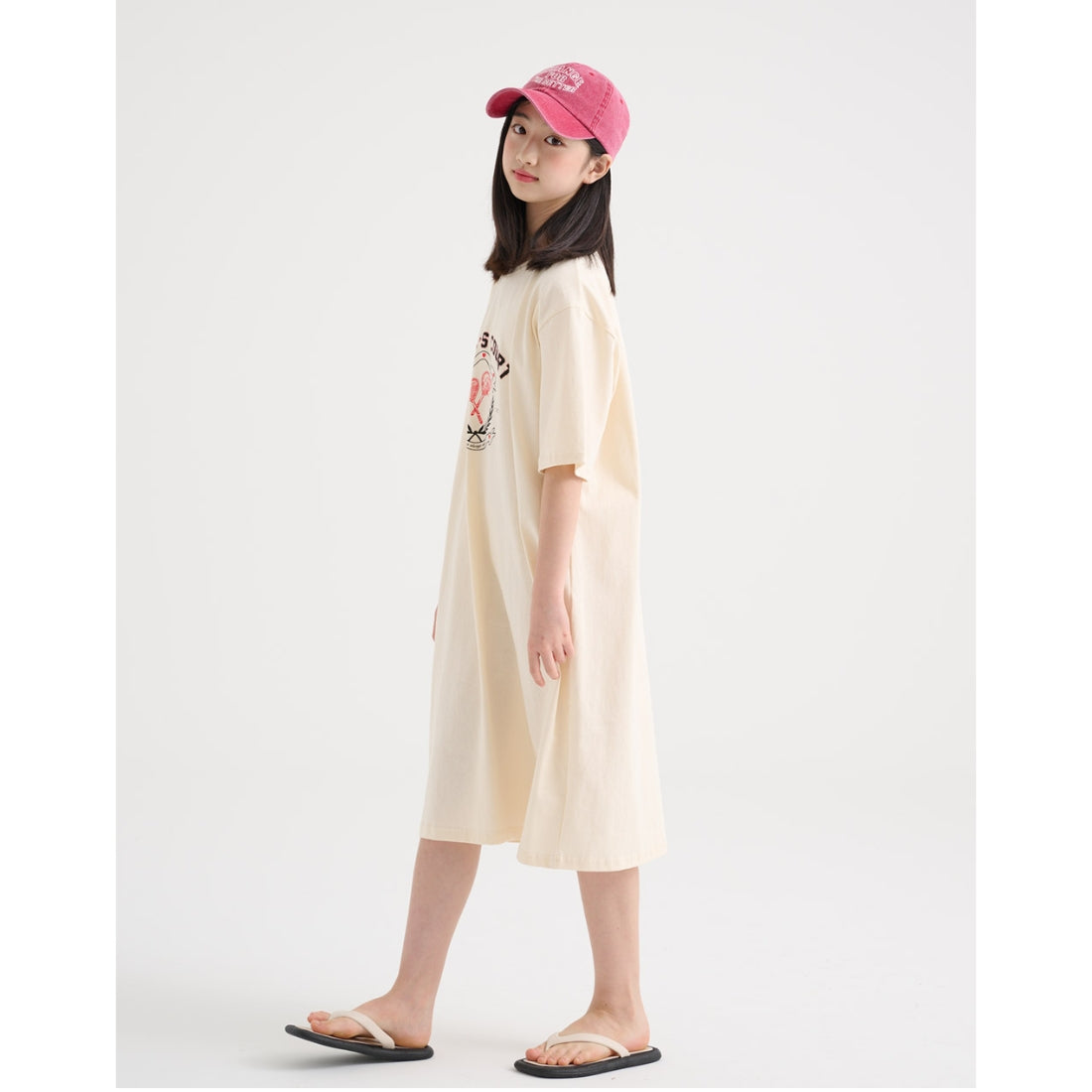 ひざ丈 ワンピース Tシャツ