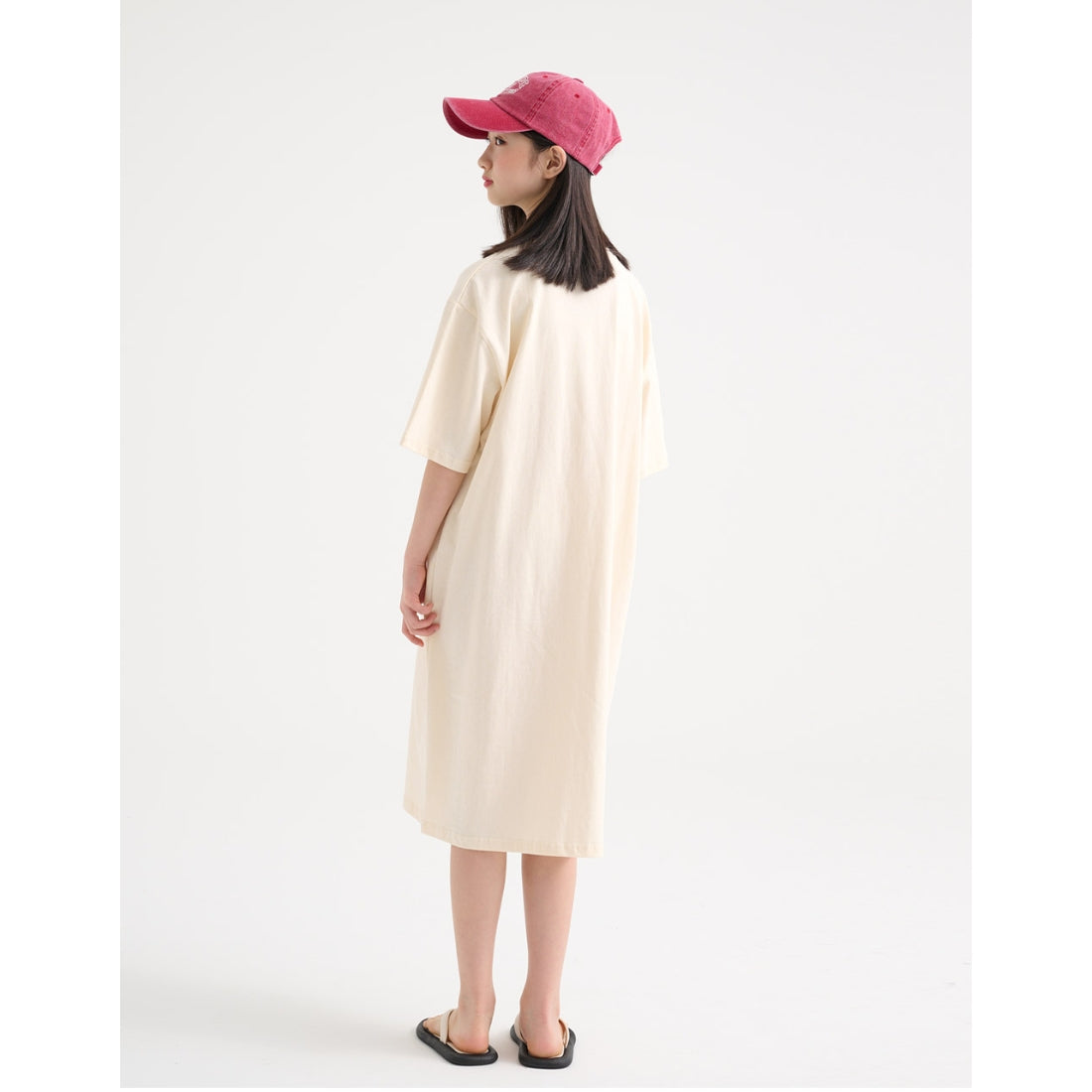 ひざ丈 ワンピース Tシャツ