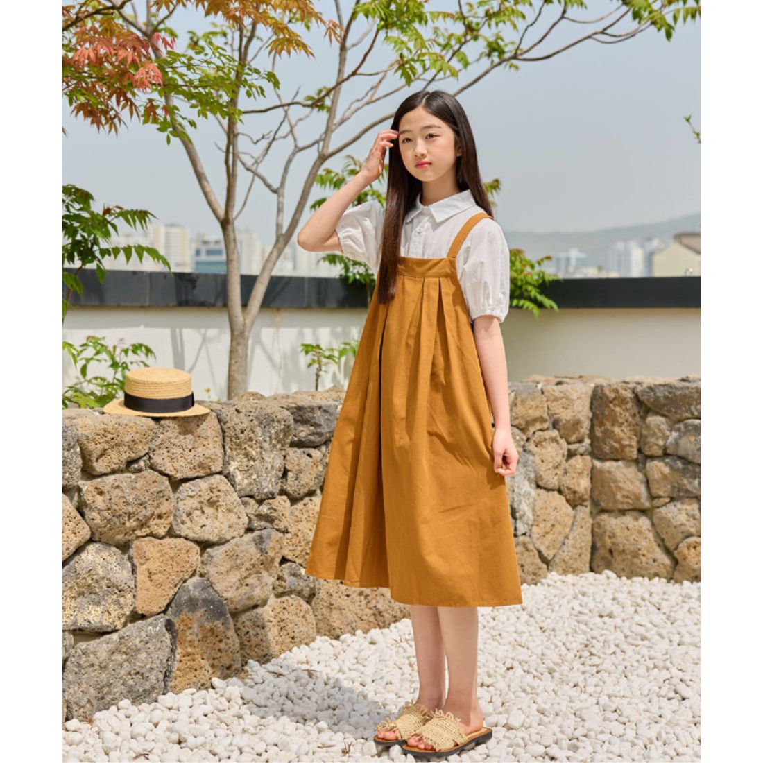 ロング レイヤード ワンピース