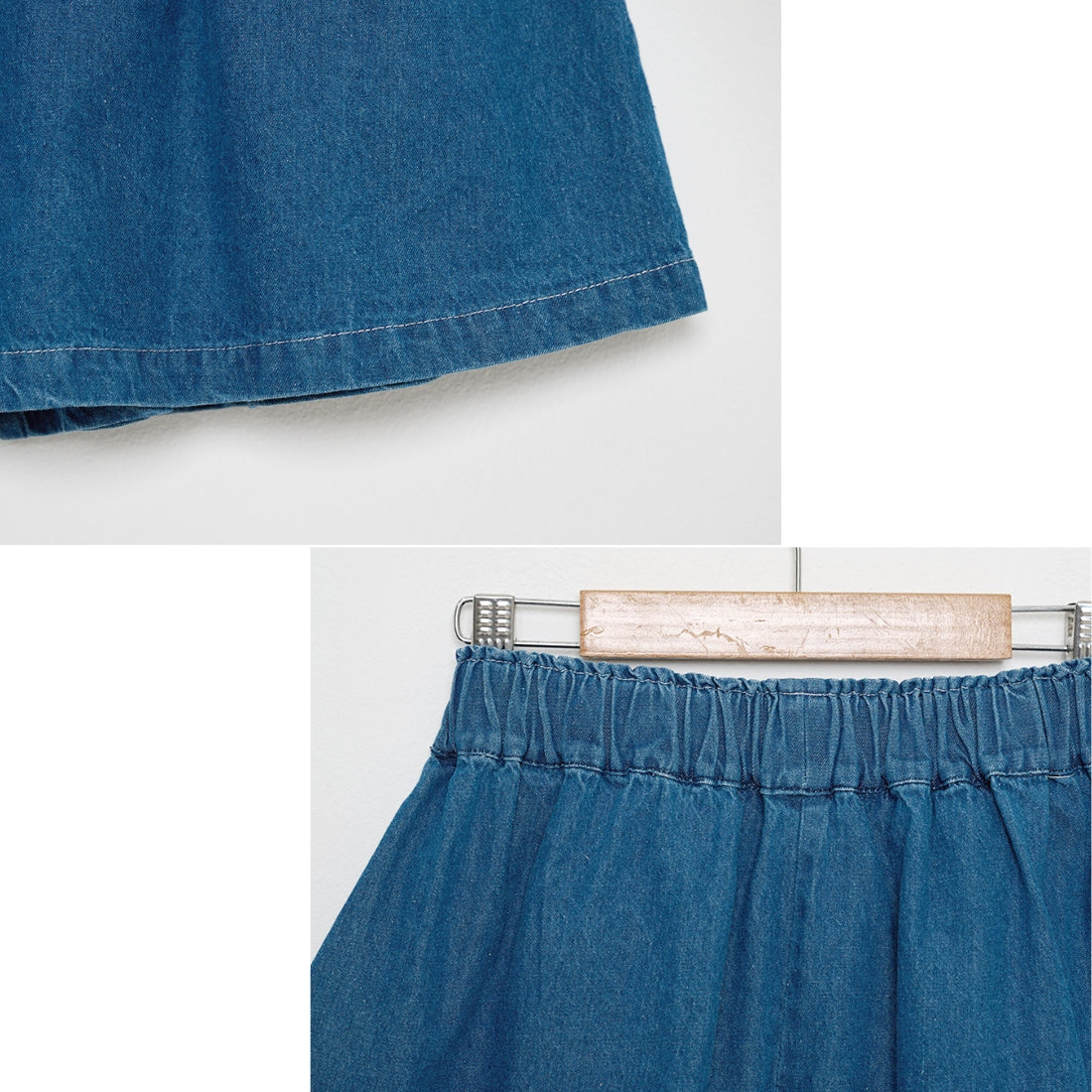 デニム キュロットパンツ