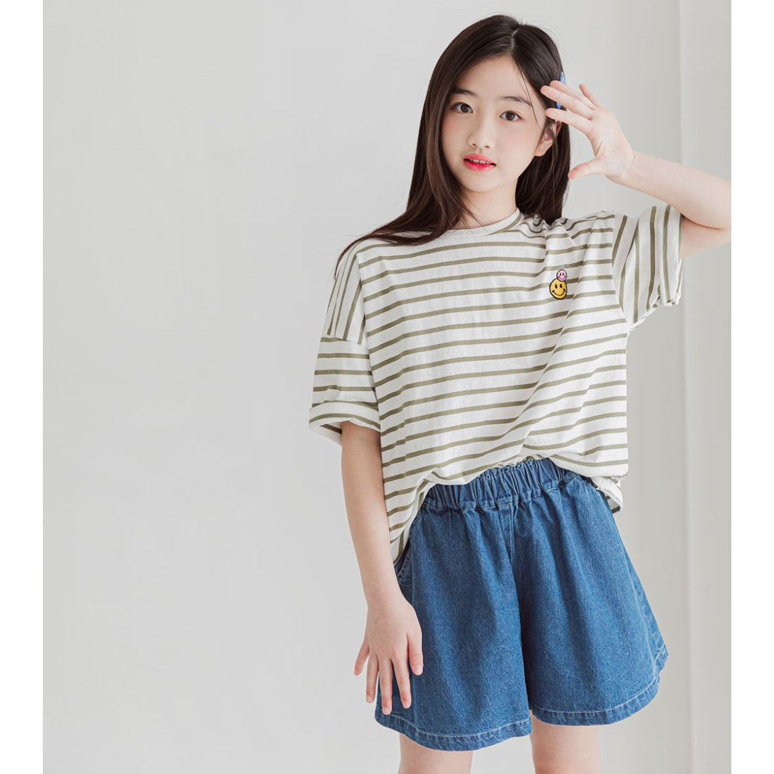 デニム キュロットパンツ