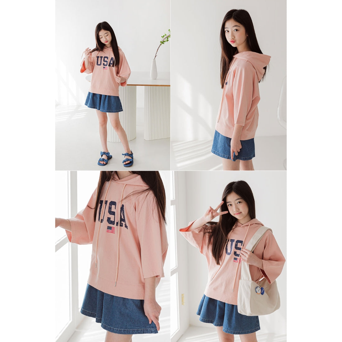 デニム キュロットパンツ
