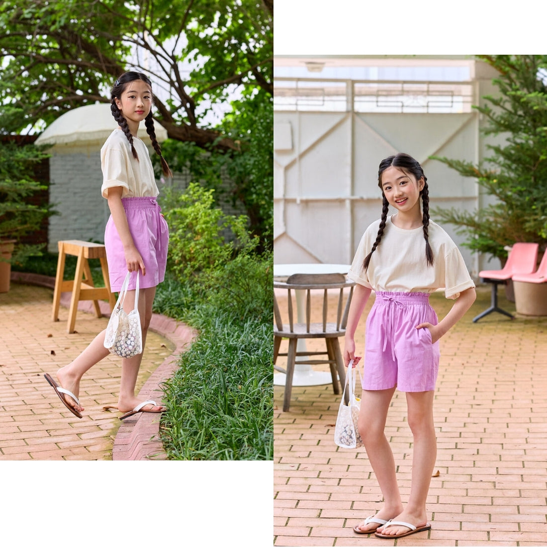 ビビット カラフル ショートパンツ
